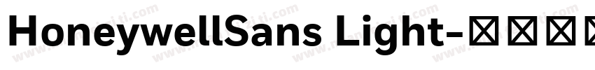 HoneywellSans Light字体转换
